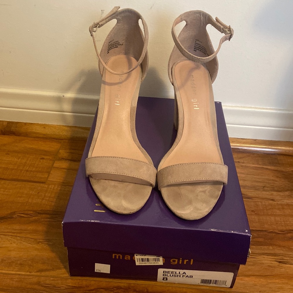 Madden Girl Beella Blush Fabric Heels